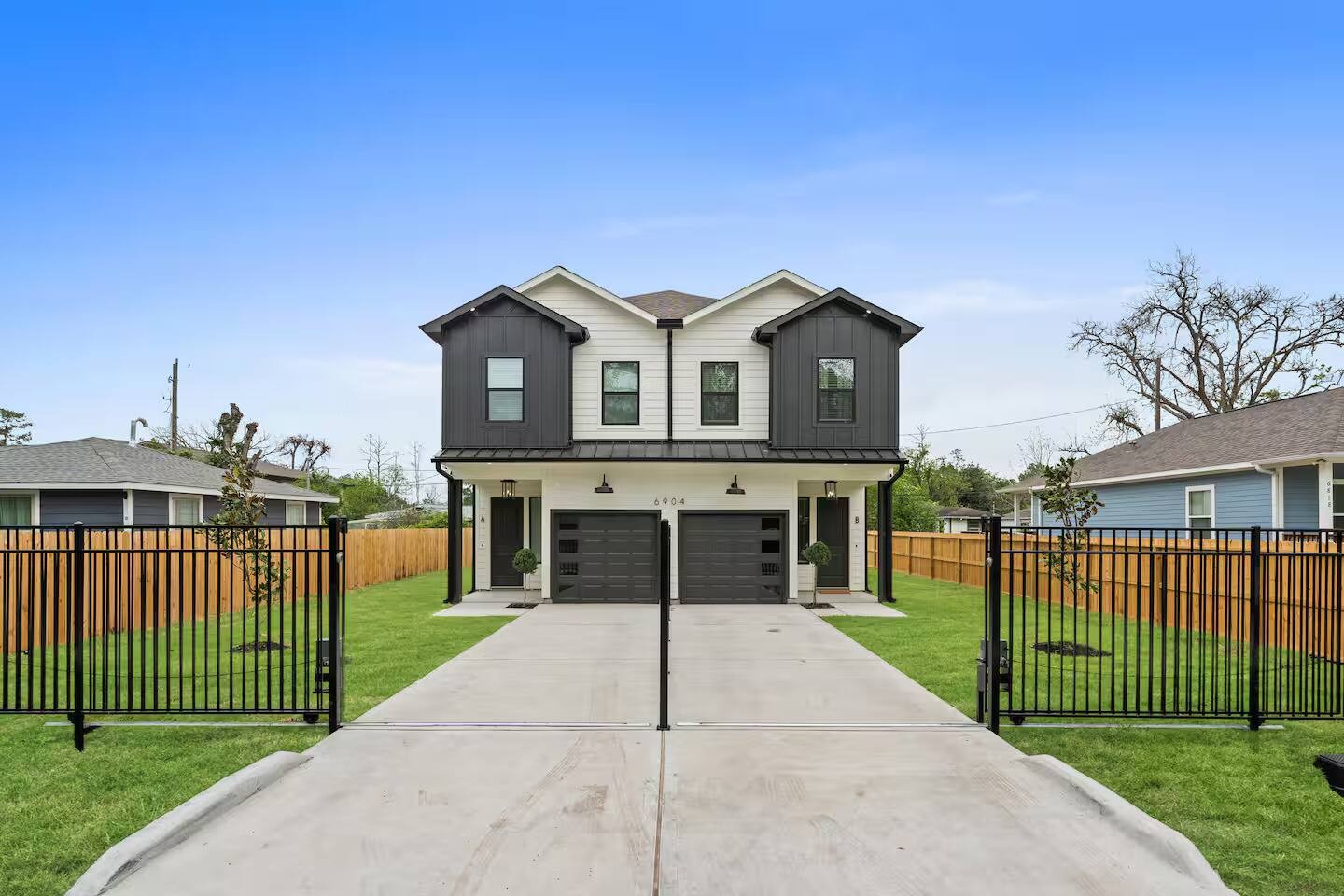 Both adjoining Covington homes viewed from the front